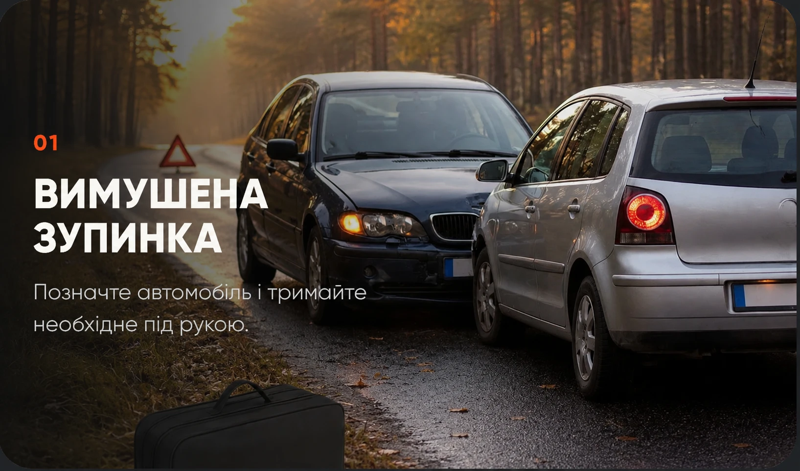 Вимушена зупинка на дорозі